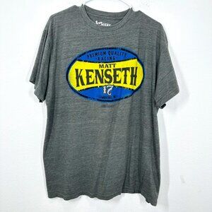 Chase Authentics Men's Size Large Matt Kenseth Grey Graphic Tee Shirt Nascar
